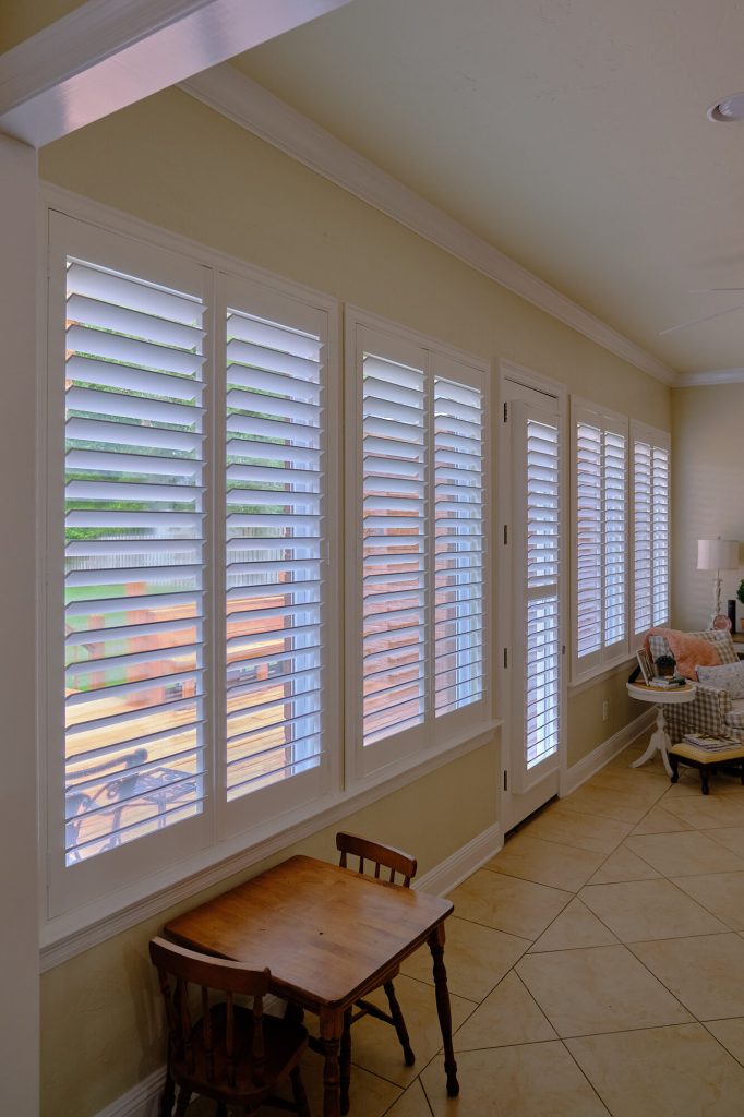 Interior composite plantation shutters in an Auburn home