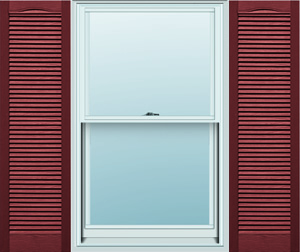 Ext vinyl full louver ct