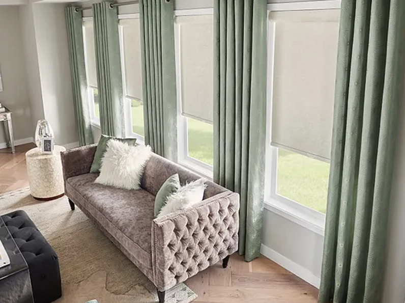 Graber custom drapery
