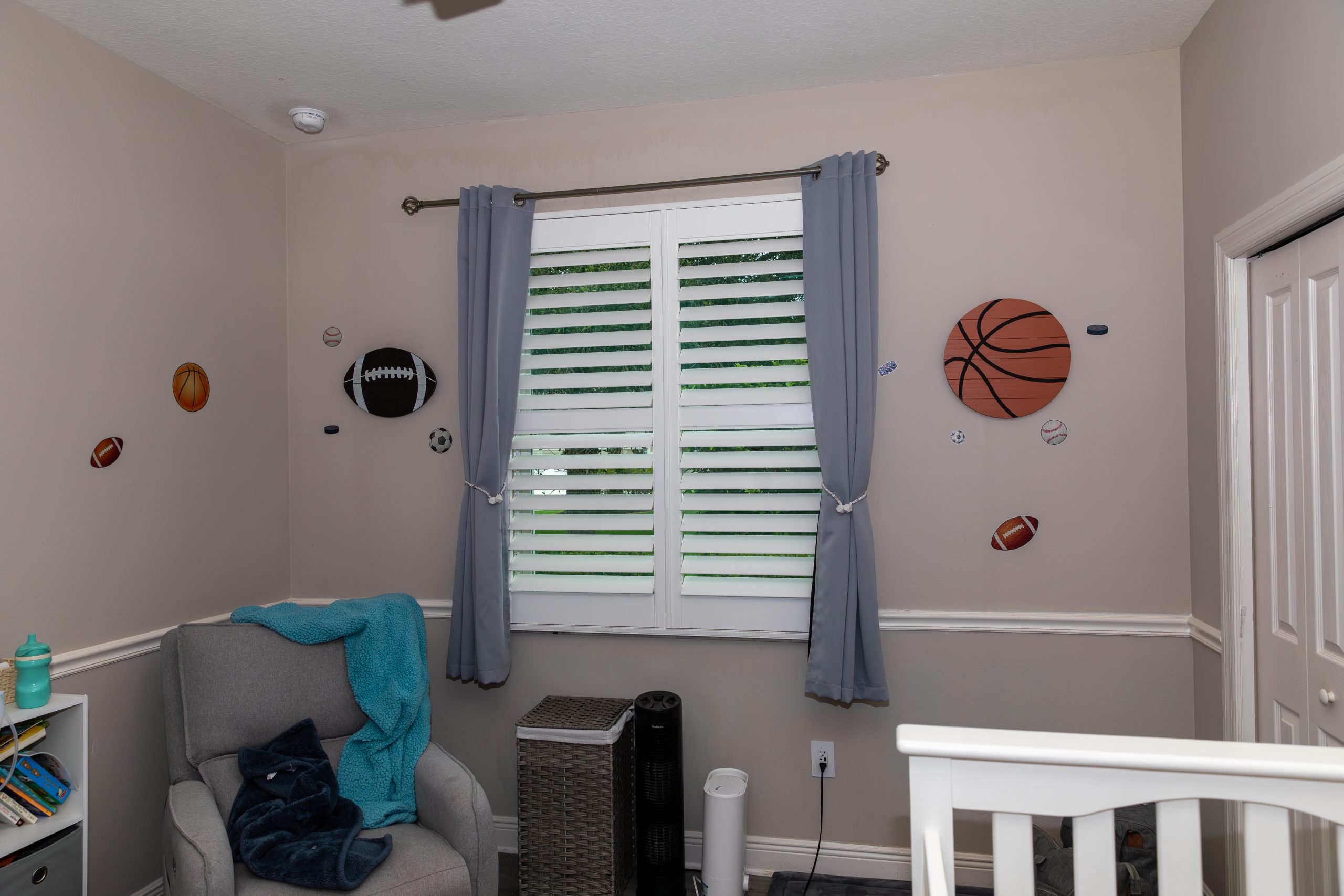 Interior plantation shutters installed in a Tampa home
