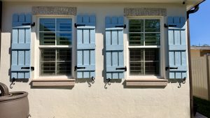 Shutter hardware installation in Tampa