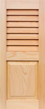 Cypress Shutters - Louver-Panel Combo