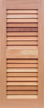 Redwood Shutters - Even Louver