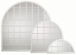 Arched Acrylic Block Shutters