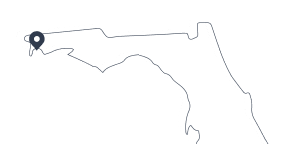 Pensacola, FL Map